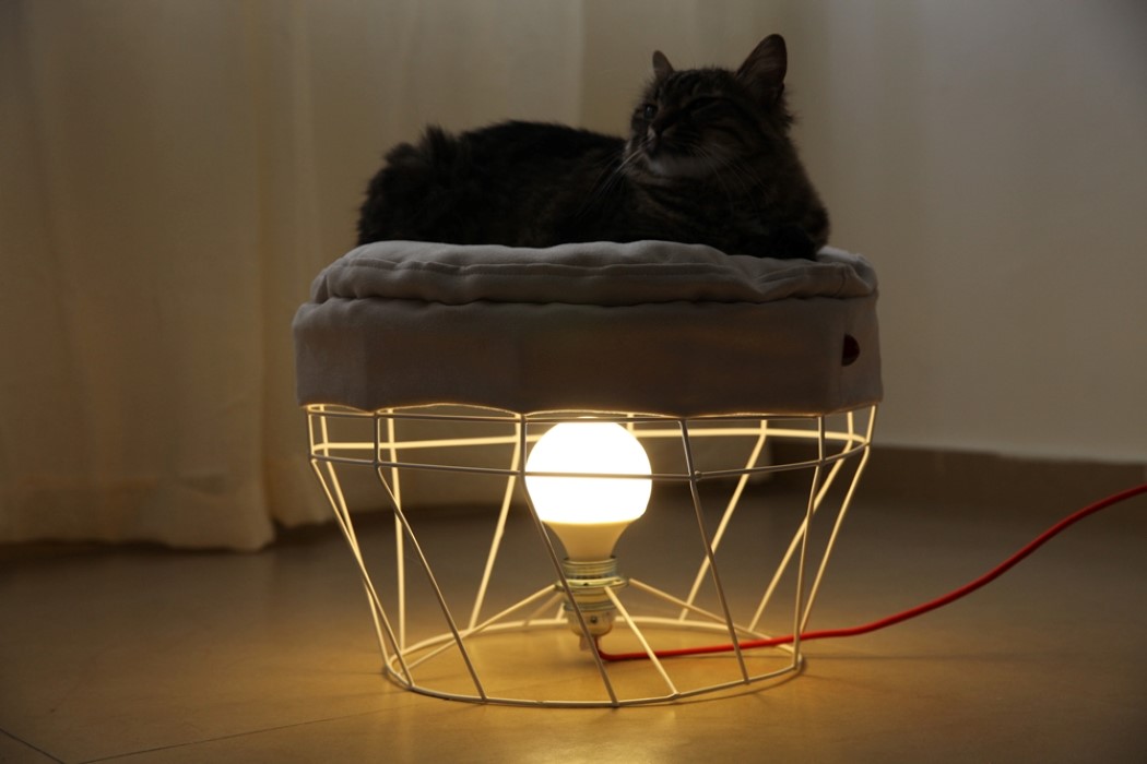 猫温かいランプ