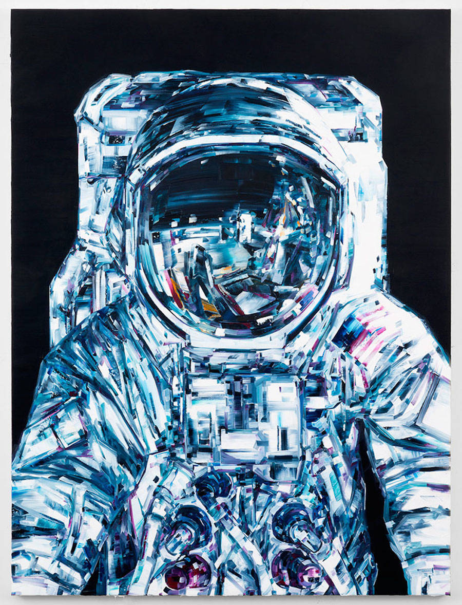 宇宙服を着た人間の肖像