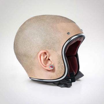 『HumanHelmet』人間の頭部をリアルに再現したヘルメットが気持ち悪すぎてヤバイ
